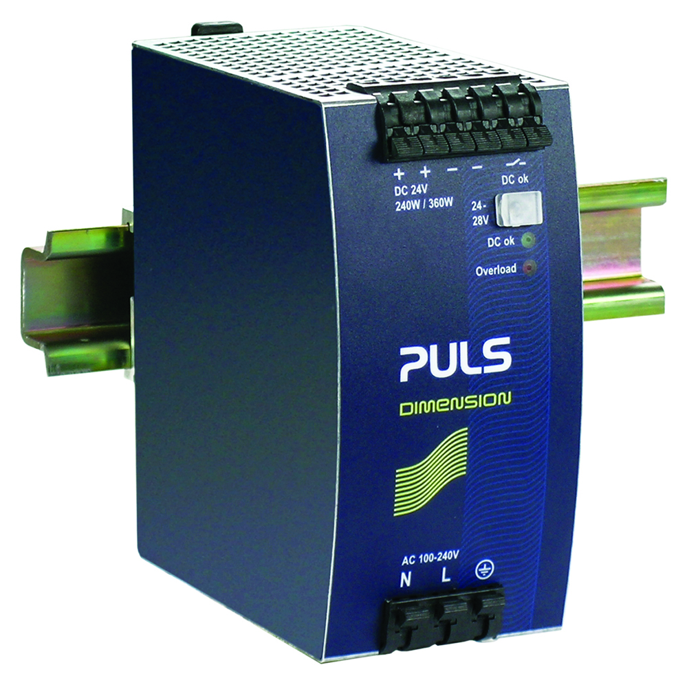 Other view of Puls - Din-Rail Power Supply - for Phase 1 Systems - 24V - 10A - 240W DC Output - 24-28Vdc Adjustable Range - QS10.241-C1