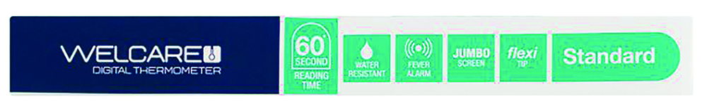 Other view of Welcare - Standard Digital Thermometer - 60 Second Readings - Professional Accuracy - Last Reading Recall - WDT101