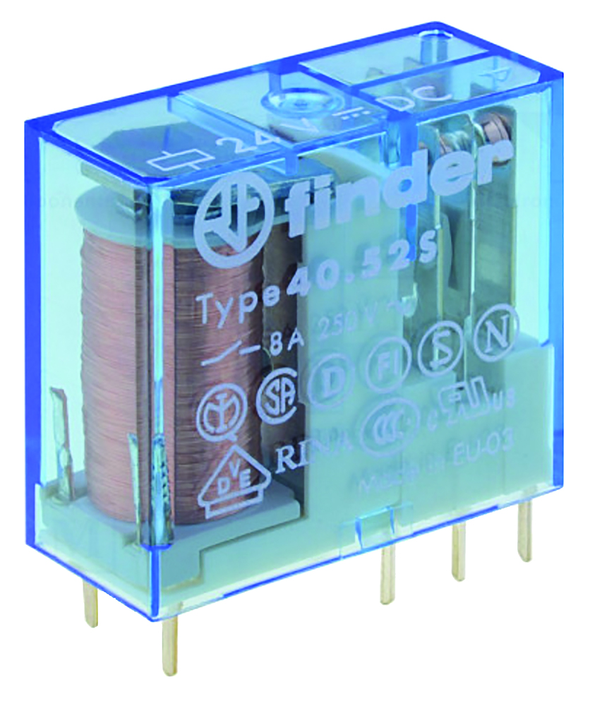Other view of Finder - General Purpose Relay - 40 Series - Power - DPDT 24VDC 8A - 40.52.7.024.0000