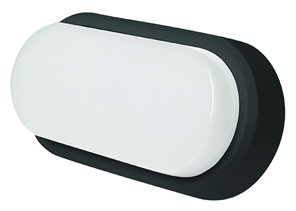 Other view of Robus RHV1240-01 - OHIO - Bulkhead LED - IP54 comes with White and Black Trims - Cool White - Oval