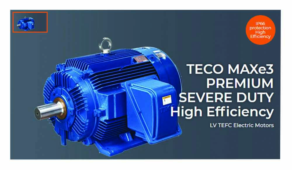 Other view of Teco 005/0037D4S Motor MAXe3 Premium Severe Duty Foot Mount - 37 kW - 4P - 50Hz - D225S-60 - 380-415V