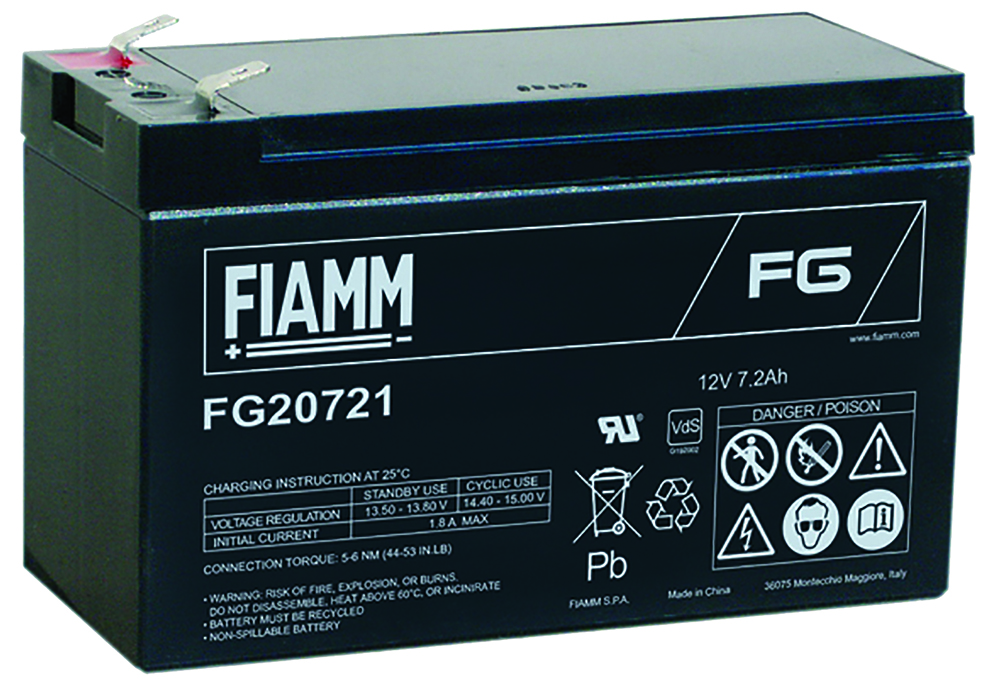 Other view of Fiamm FG 11202 Battery - AGM Sealed Lead Acid VRLA (Valve Regulated Lead Acid) - 6V