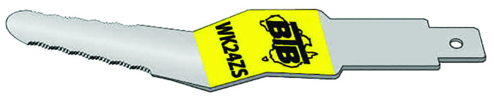 Other view of BTB WK24Z-S Blade - Serrated - Offset - For Curved Glass - 150mm