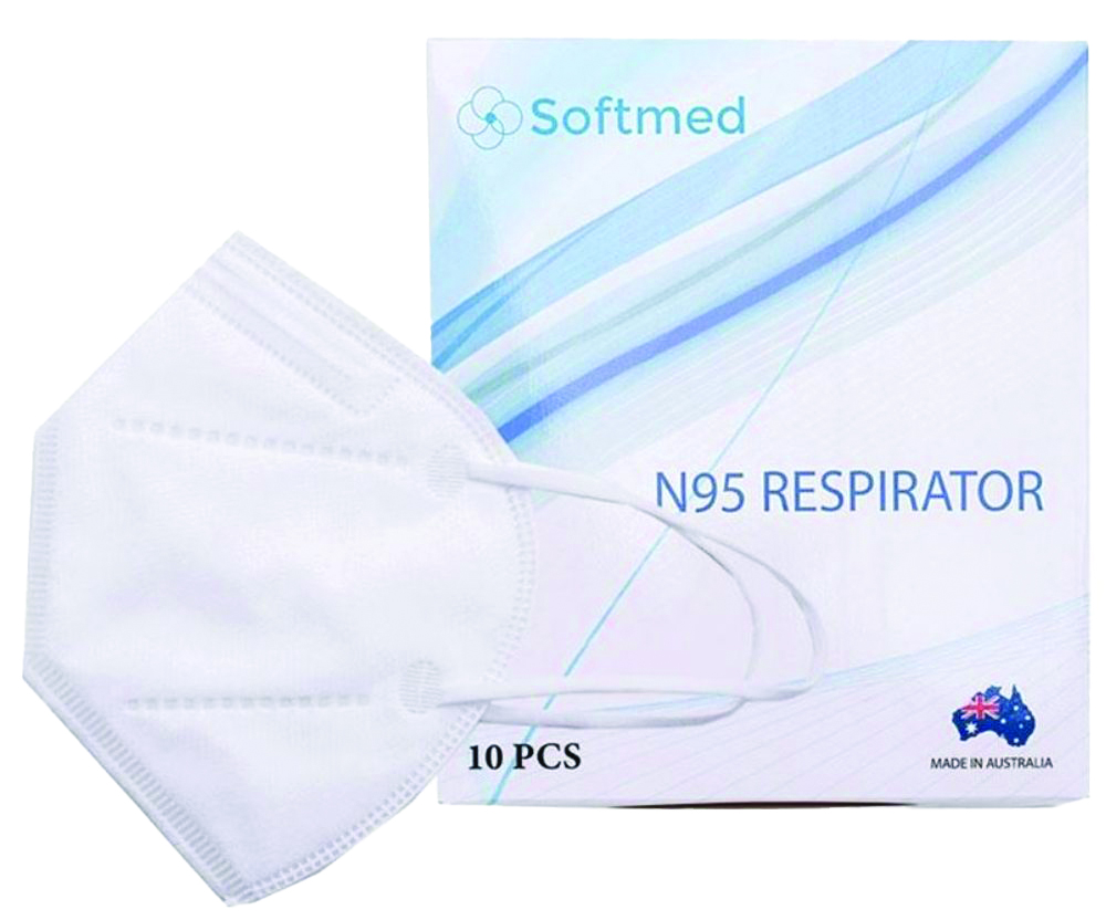 Other view of Softmed SM-SR201 P2 Flat Folded Respirator with Earloop - Pack of 10