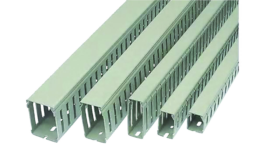 Other view of Betaduct 08834038 - Grey Slotted Panel Trunking - Open Slot - W100 mm x D100mm - L2m - PVC