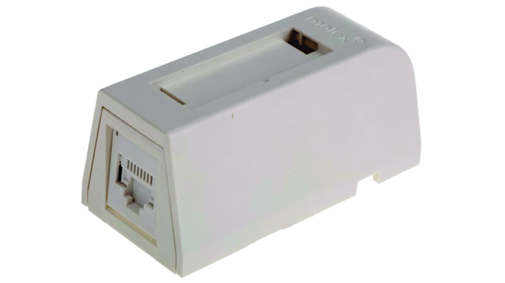 Other view of molex SBX-00005-02 - Surface Box - Premise Networks - Cat6 - 1 Way RJ45 - with UTP Shield Type
