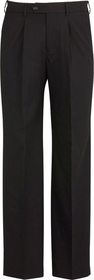 Other view of Men's One Pleat Pant – Polyester - Wool - Elastane – Black – 77R – 74011R – Biz Corporates