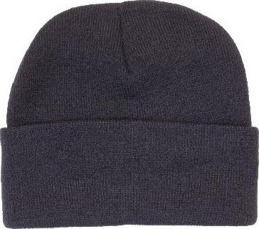 Other view of Headwear Professionals 4243 Toque Beanie – Acrylic – Navy – One Size